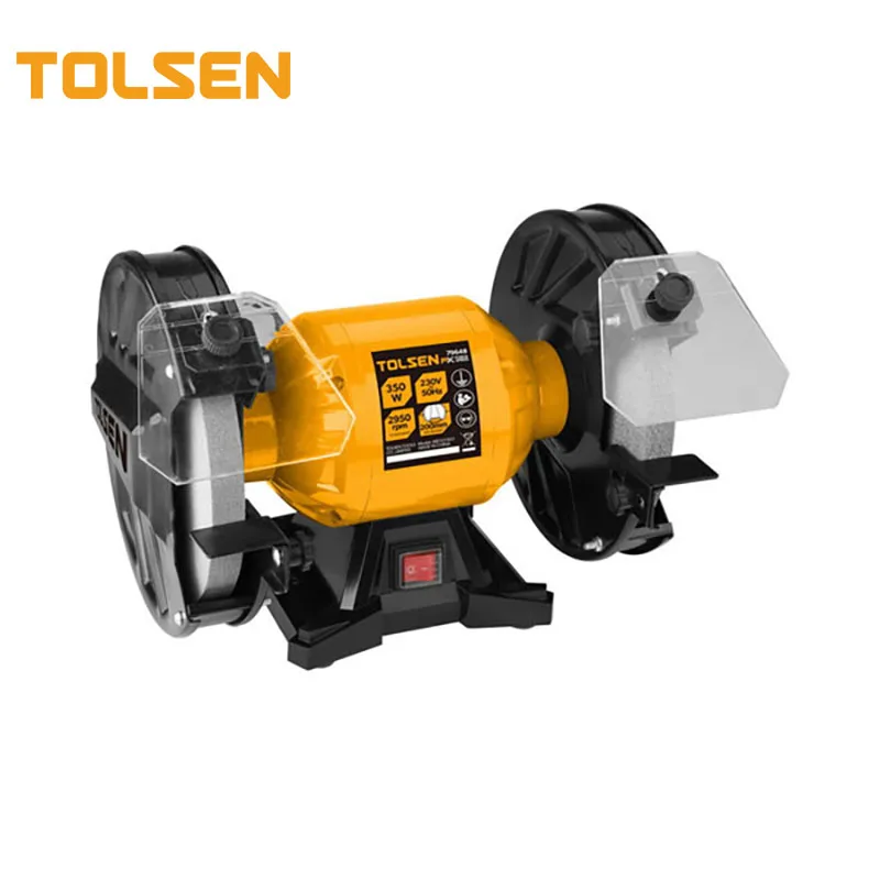 TOLSEN 79648BS 350W Newest Design Electric Bench Grinder With Bs Plug