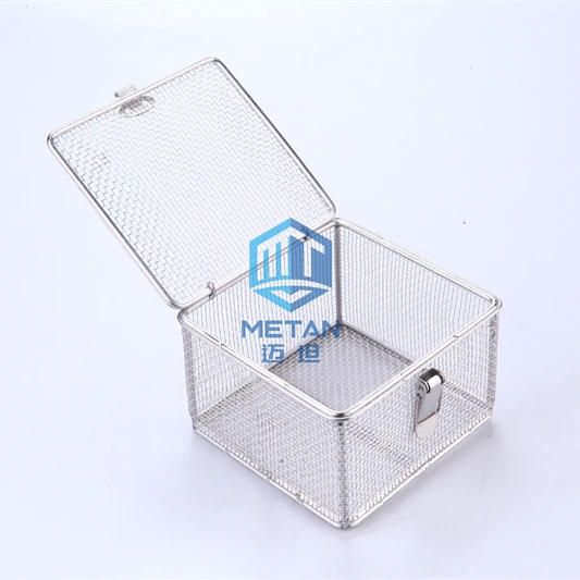 Stainless Steel Stamping Wire Mesh Medical Disinfection Basket