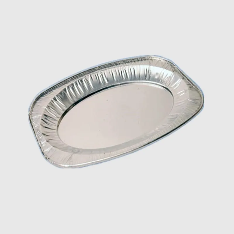 20 pack oval dishes aluminum platter oval foil pan for turkey Christmas household food serving