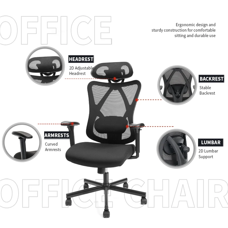 
OEM Manufacturer Computer Comfortable Mesh Price Executive Ergonomic Office Chair 