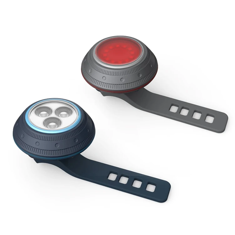 Bike Set Super Bright LED Lights for Your Bicycle Easy to Mount Headlight & Taillight with Quick Release System UFO Bicycle lamp