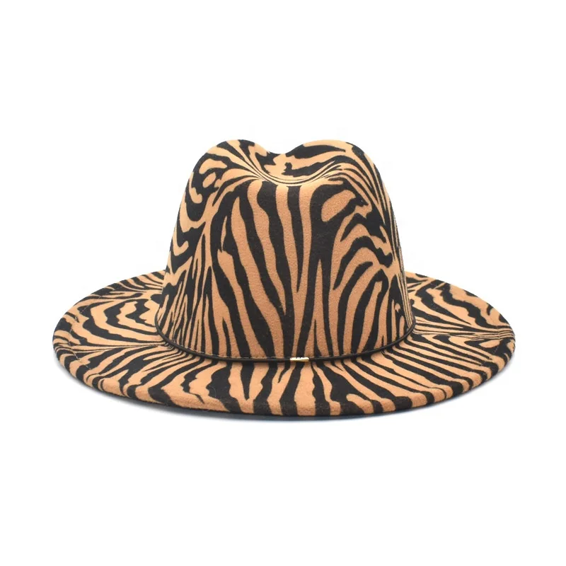 Men and Women Flat Top Hat Autumn British Woolen Hat Felt Hat