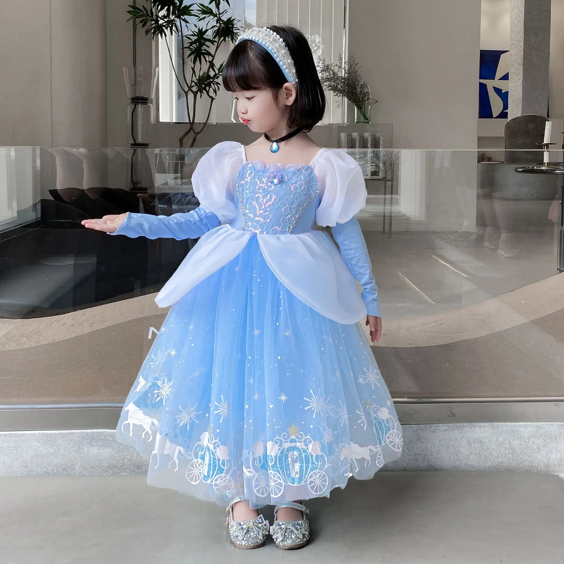 Girls Dresses Children Fancy Movie Stage Show Cosplay Kids Halloween costume