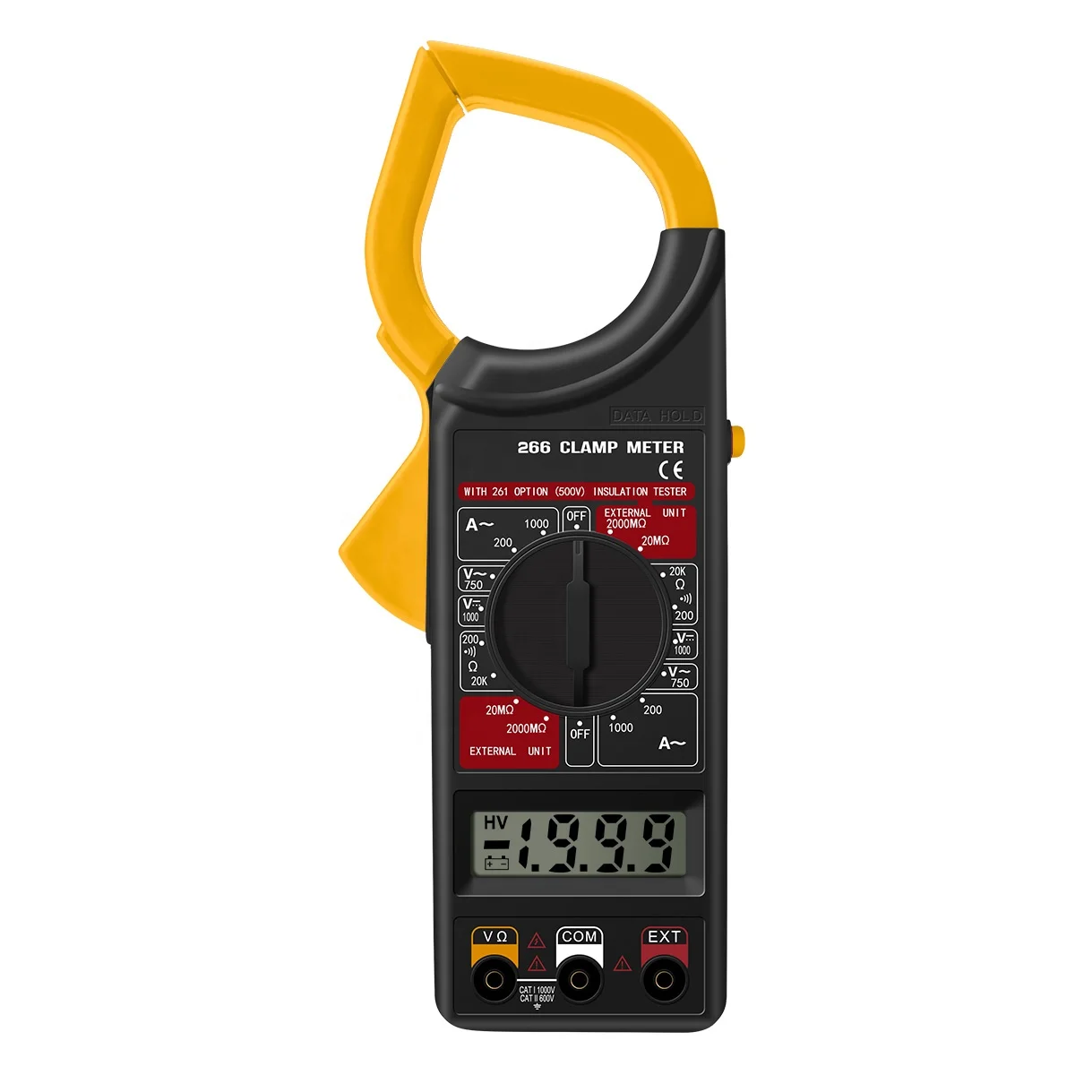 BOSTEK DT266/M266 Clamp Meter Cheap True RMS Dc Clamp Meter Digital 1000v 1000a Voltage Current Tester with Data Hold