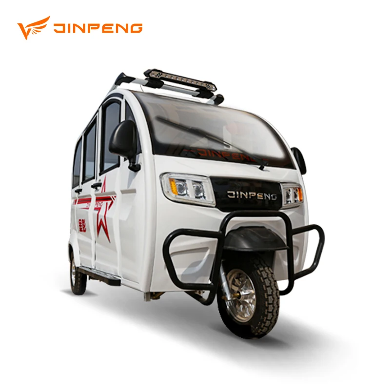 1000W Power Mini Electric Van Rickshaw Plastic Enclosed Auto Trike Closed Electric Auto Rickshaw Trike