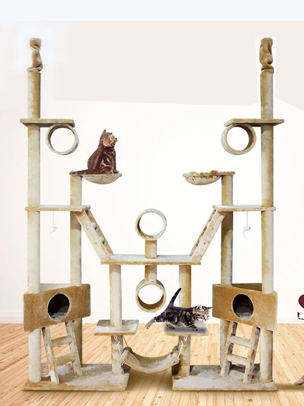 GMTPET Cat tree Wholesale High quality sisal material 240 to 260cm big tree house large cat tree house