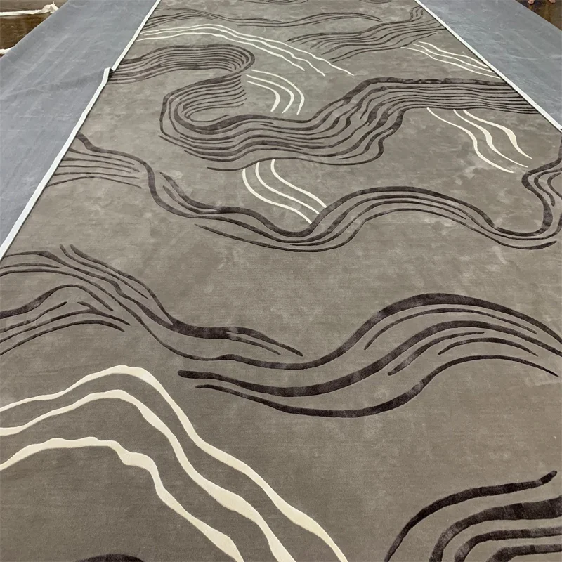 High quality wall to wall wool silk carpet floor mats prices from China De Xin carpet factory