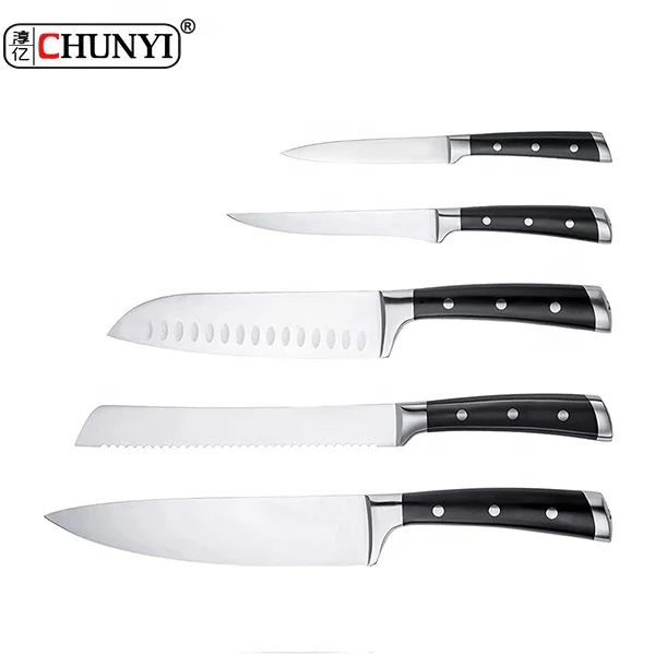 Новинка 2023 немецкий нож santuko из нержавеющей стали 14116 5 шт. набор кухонных ножей с ручкой