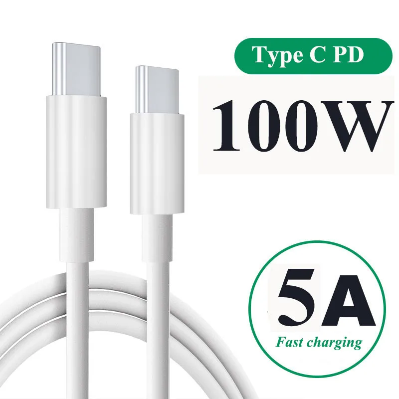 1m 3A 60W PD Fast Charging 100W 5A USB c cable to USB C mobile phone extension type c charger cable