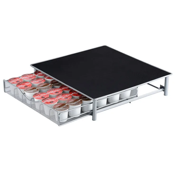 Factory Sale Durable K-cup Coffee Capsule Holder Rack Upto 36pcs Storage Drawer