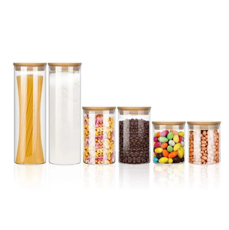 IKOO 500 мл стеклянная банка для пищевых продуктов герметичный стеклянный контейнер пищевой