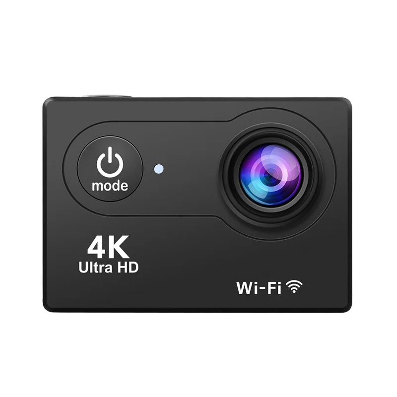 Ausek Wifi App Control Extreme Sports Film Camera Underwater Action Cam Wifi 4K Motorcycle Helmet Sports Camera Cmos Ip68