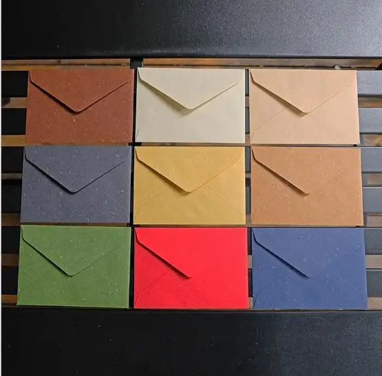 Sentao 120gsm 105*68mm Custom Natural Art Postcars Love Letter Paper Packaging Envelopes For Gift Cards