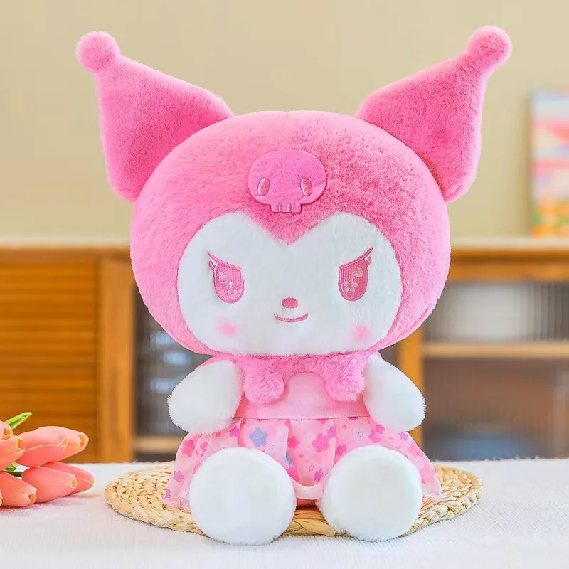 Ruigao Sanrioed Милая Kuromi Мелодия Банкетная плюшевая игрушка кавайная Подушка украшение комнаты детская большая кукла для детей подарок на день рождения