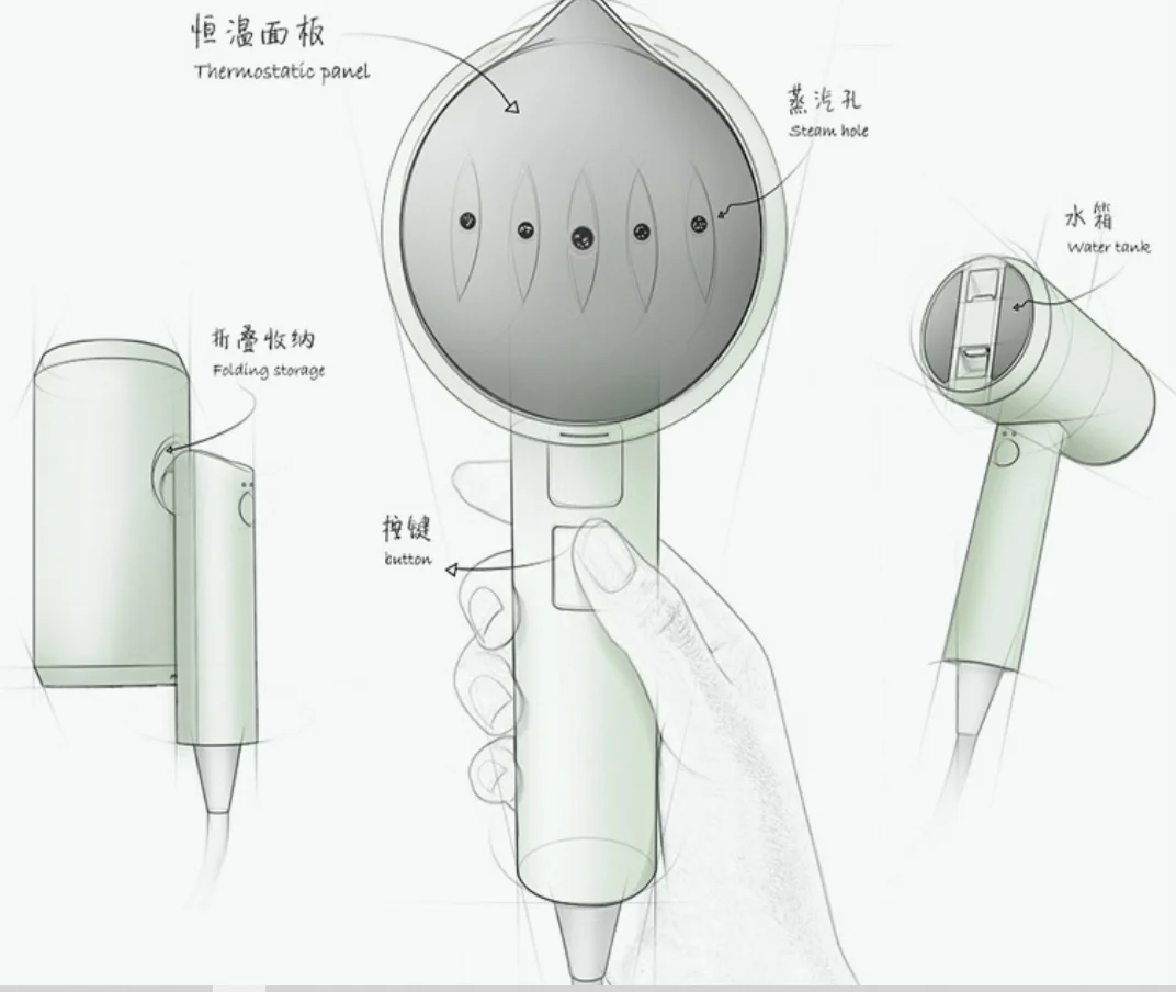 Hot Sale Travel Portable Water Electric Mini Travel Steam Iron