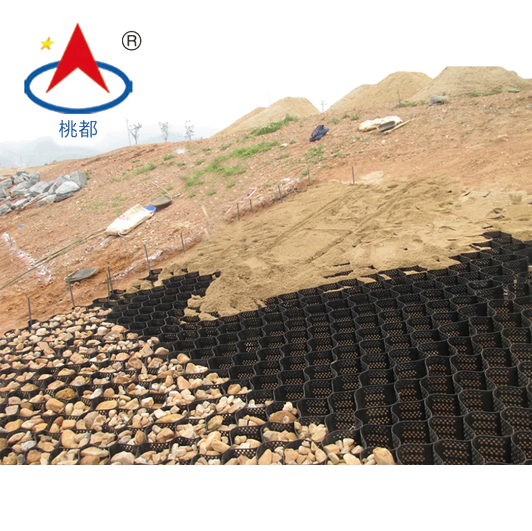 ASTM Standard 75-800-1.5mm Textured HDPE Geocell for Slope Protection