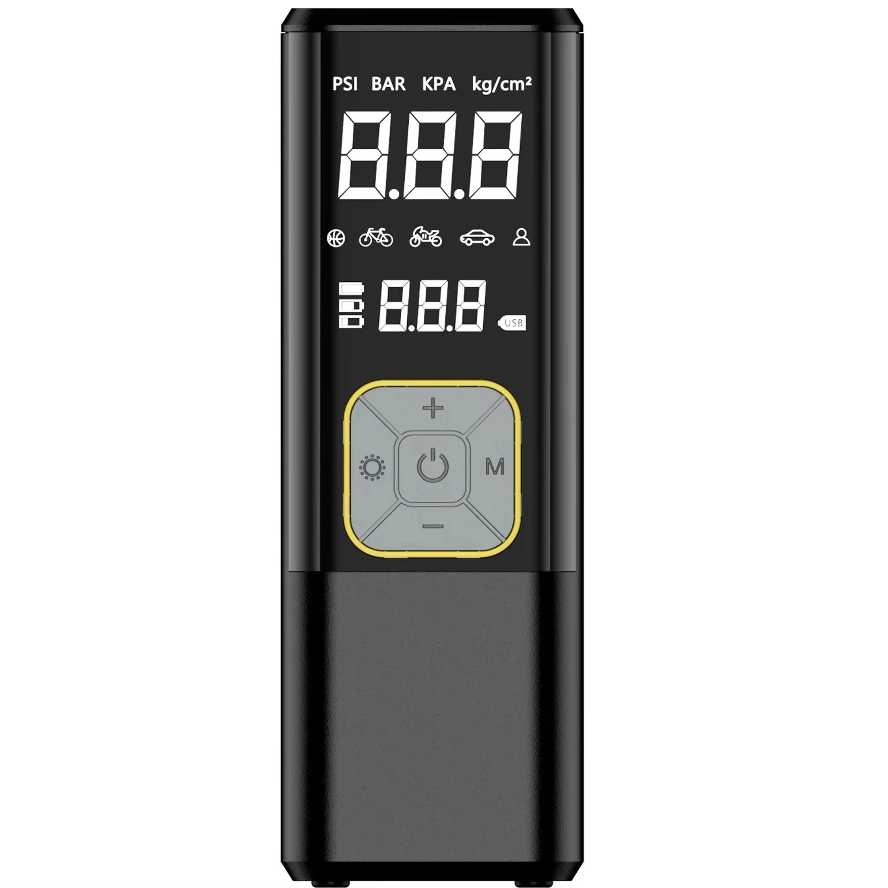 Source factory high power digital display portable automatic charging and stopping measuringpress automotive air pump compressor