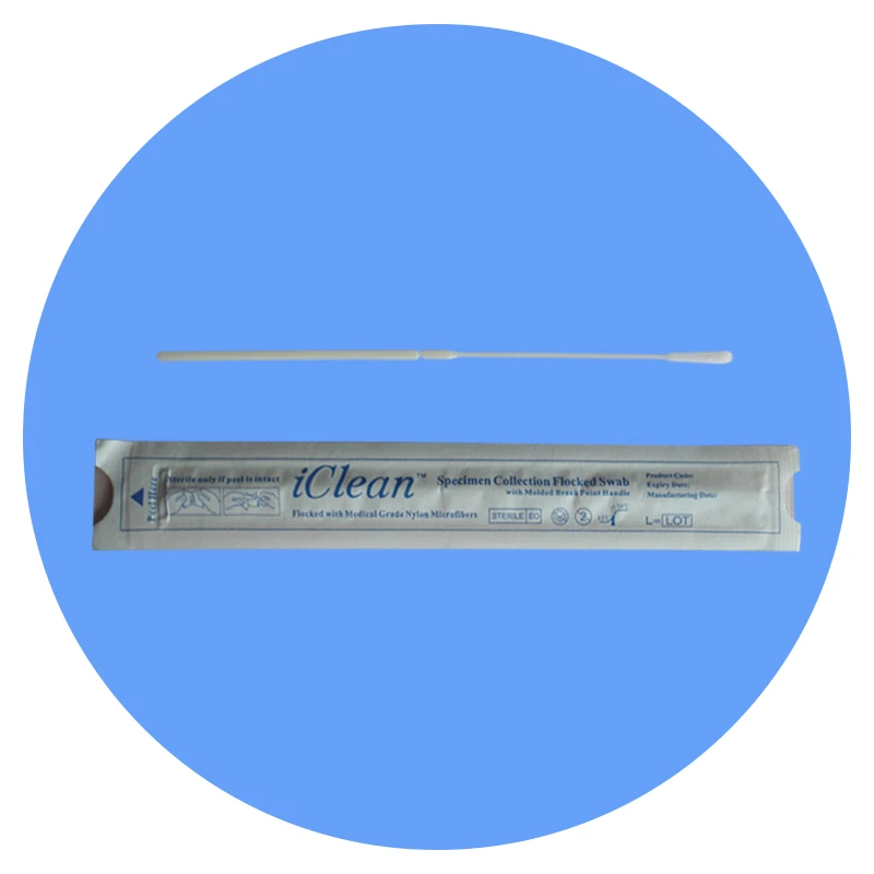 Medical Transport Media Oral Oropharyngeal Flocked Pharyngeal Sterile Antigen Test Sampling Nasal Swab