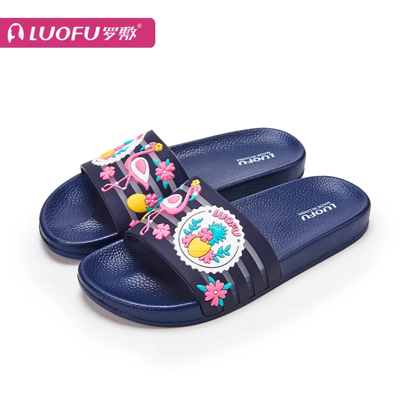 LUOFU   eva  flamingo sticker upper women slip-on shoes slipper