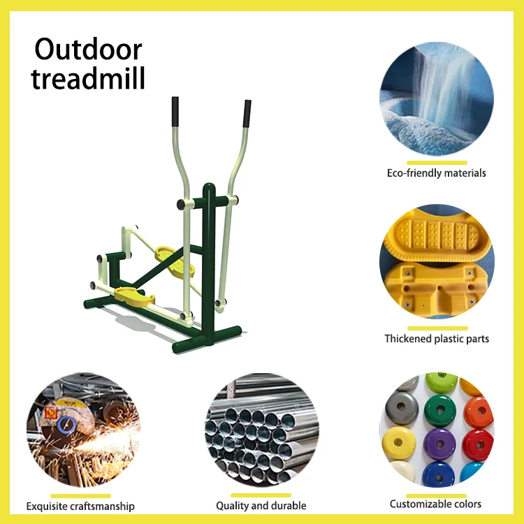 Guangzhou Park Steel Elliptical Exercise Machine Outdoor Fitness Equipment for Garden Fitness & Senior Fitness-QX-086F