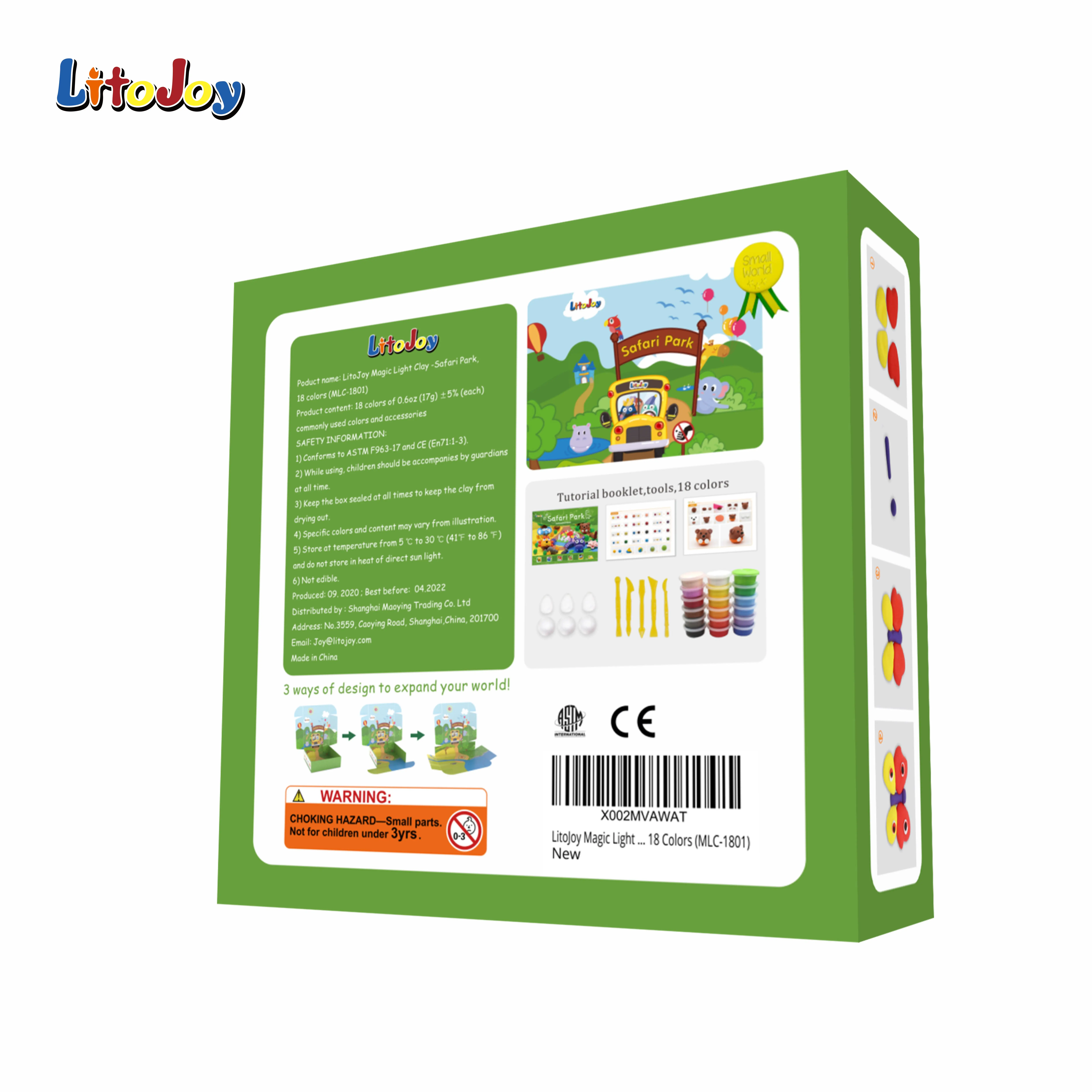 LitoJoy зоопарк сафари сцена животных Супер Моделирование сухая на воздухе тесто глина игрушка СЕМЬЯ DIY