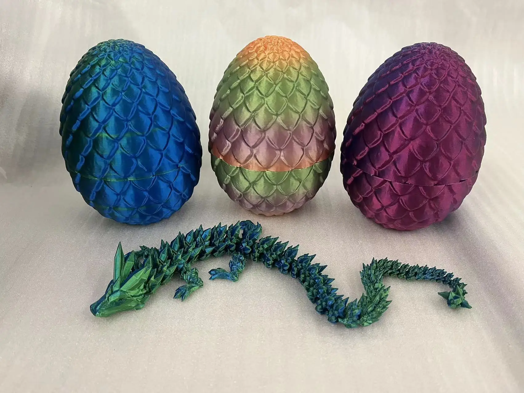 3D printing service FDM process PLA hinge dragon activity toy Dragon eggs