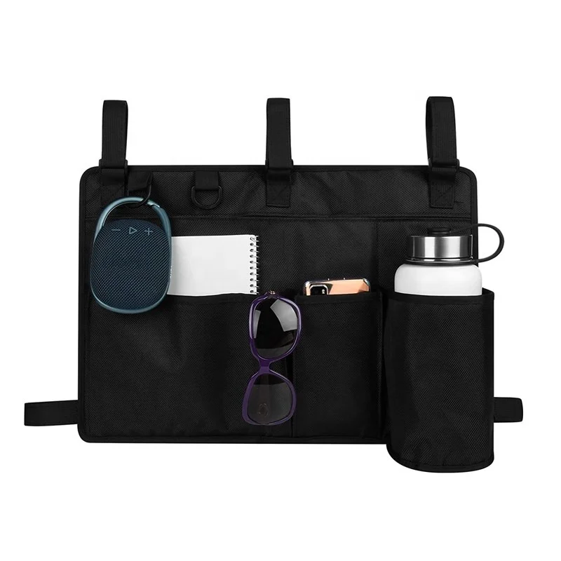 Golf Cart Organizer Lightweight Folding Storage Bag Portable Golf Cart Accessories with Adjustable Strap