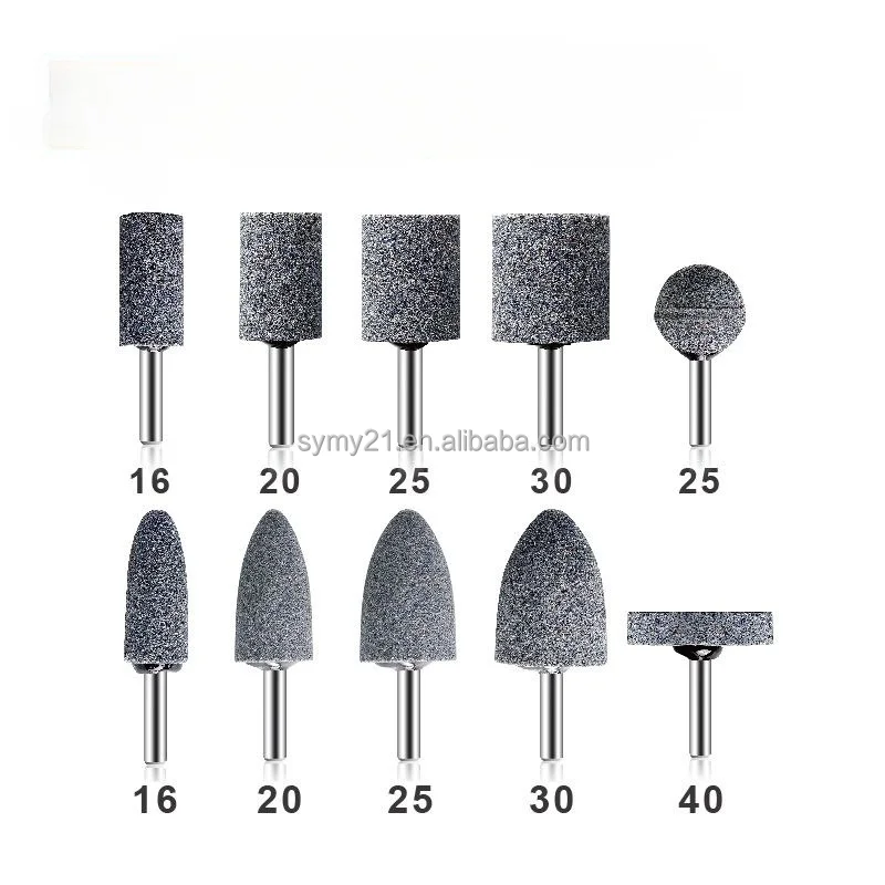 6 мм хвостовик Шлифовальная головка полировальная портативный шлифовальный электроинструмент аксессуары абразивный камень для вращающихся инструментов