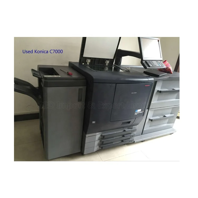 Used Digital Press Printing Machine DI with OPC Drum One Set Free Orignal Toner for Konica Minolta Bizhub PRO C7000 Printer