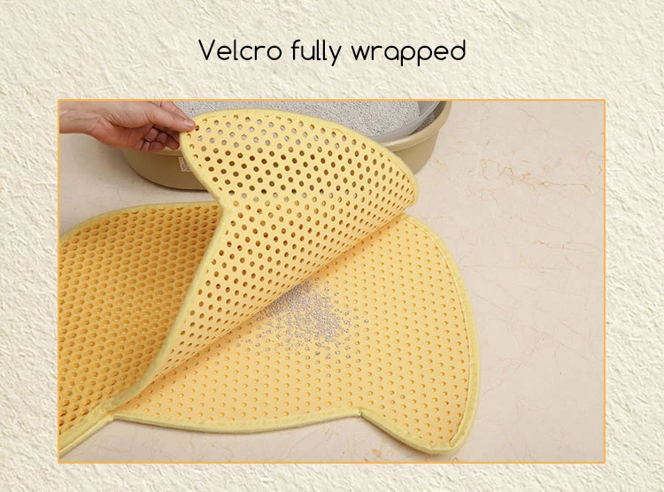 The Cat Sand Mat Cat Litter Trap Mat Honeycomb Double Layer Mat Easy to Clean Disperse Control Cat Litter Box Carpet EVA 10 Pcs