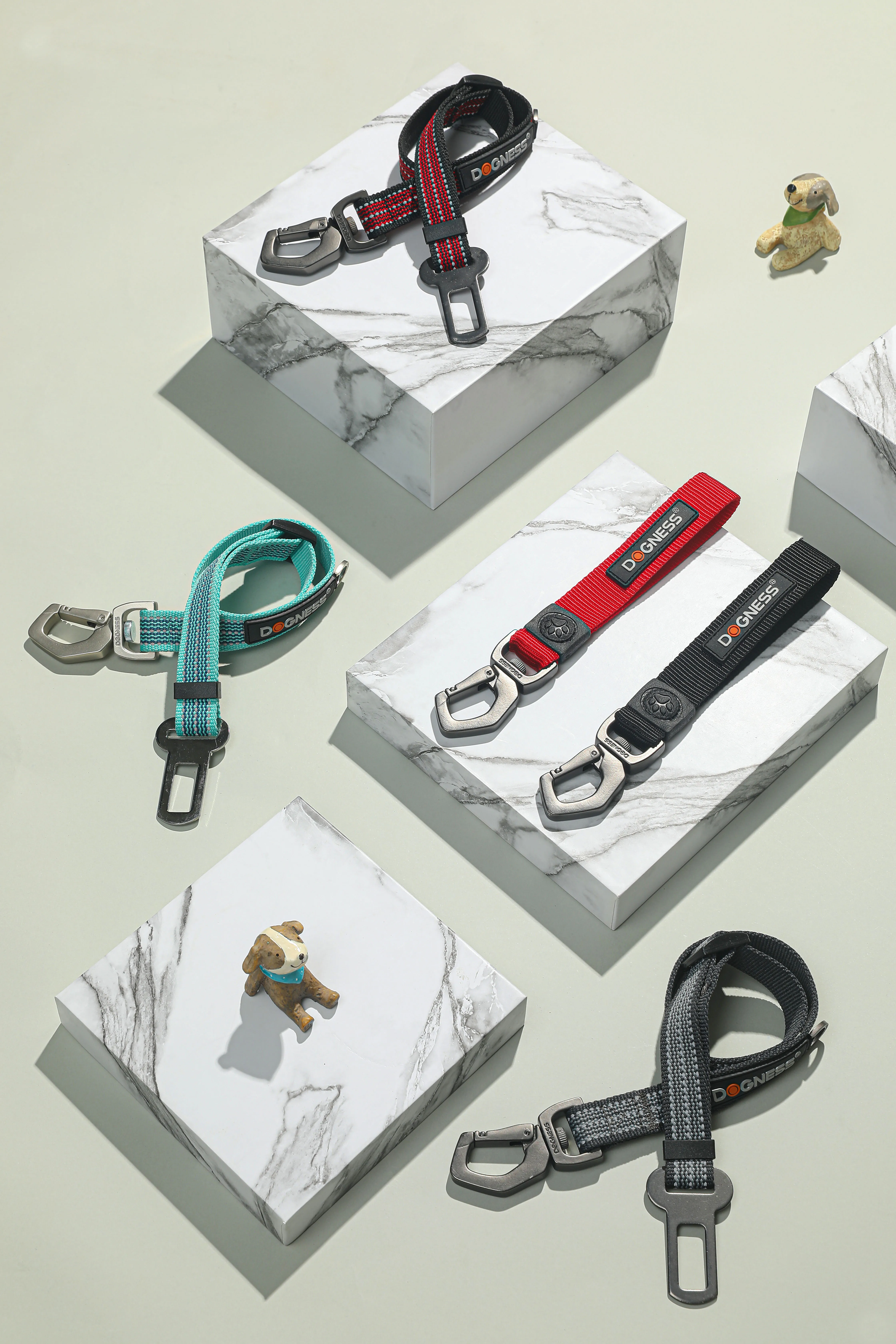 Dog Pet Safety Seat Belt Short Pet Car Seat Belt with Bungee Buffer Safety Belt Classic BSCI Solid Nylon Opp Bag+carton Box 1pc