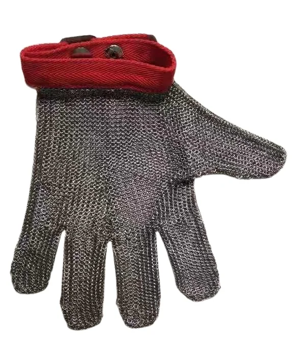 Stainless Steel Mesh Cut Resistant Work Gloves Nylon Glass Fiber HPPE PU Coated Cut Resistance Safety Working