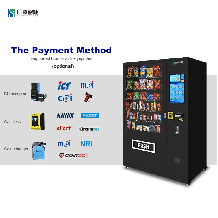 Wholesale Vending Machines with Credit Card Payment System Vending Machine NAYAX Vending Machine for Sale