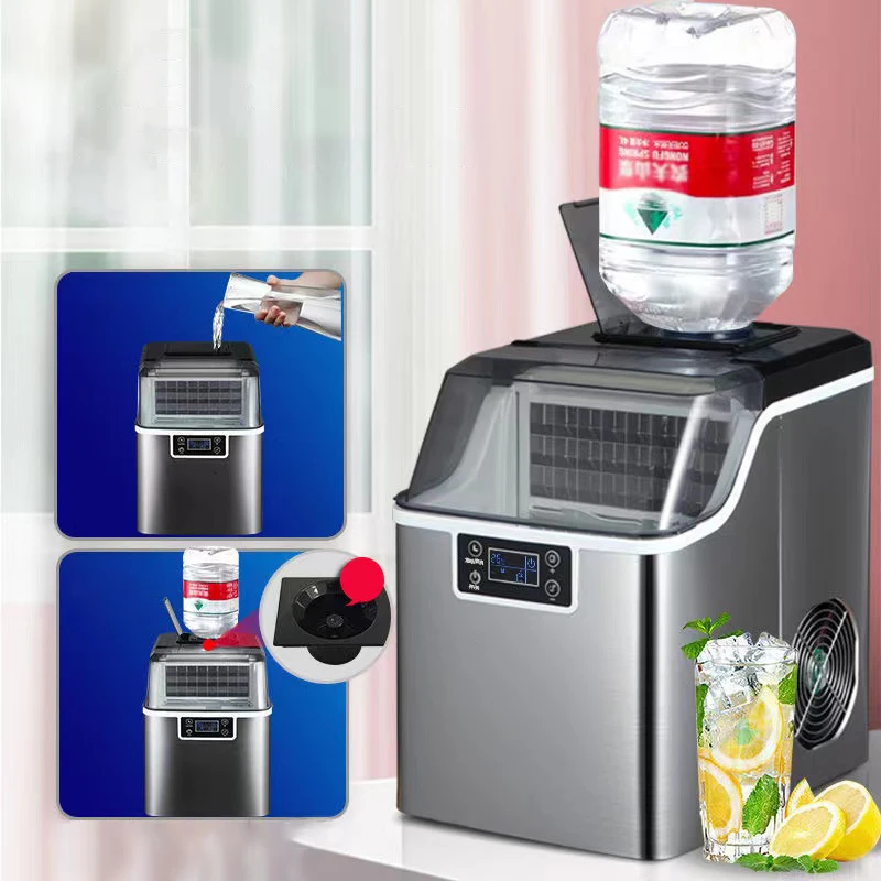 Home LCD display small bar cube ice machine commercial beer ice mini ice machine