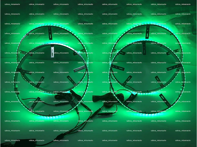 17 5 фары обода грузовика 2-рядные светодиодные RGB для колес автомобиля