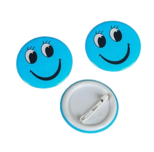 High Quality Badges And Pins tinplate Button Name Tag Led Security Guard Badge Custom Metal Football Club Badges