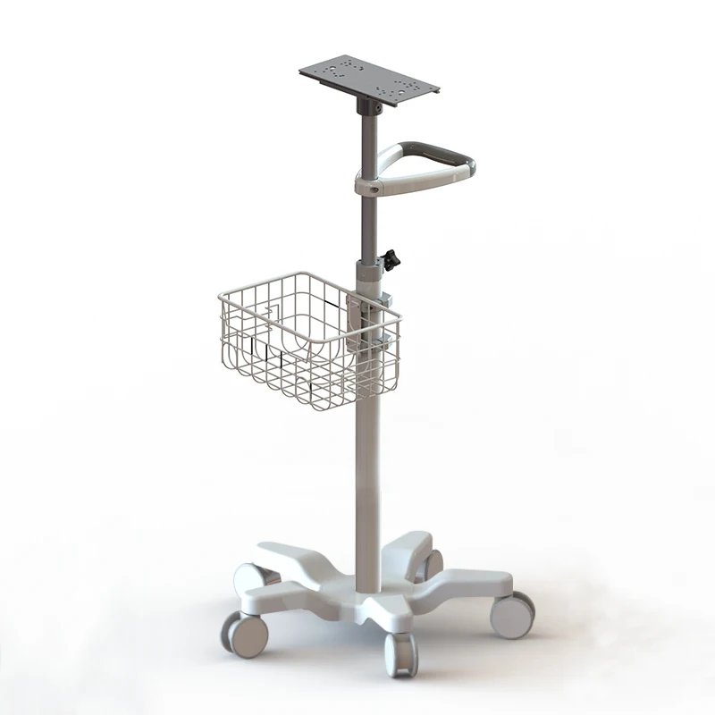 High Quality medical rolling monitor stand NBR-MT-01A Height adjustable Patient monitor trolley cart for hospital