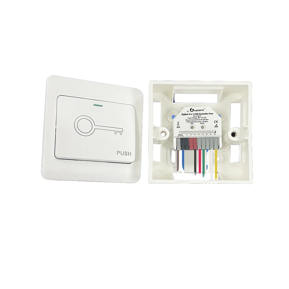 Мини Zigbee 3 0 + 2 4 г РЧ 5 в 1 умный светодиодный контроллер DC12V DC24V для светодиодного освещения простой использовании