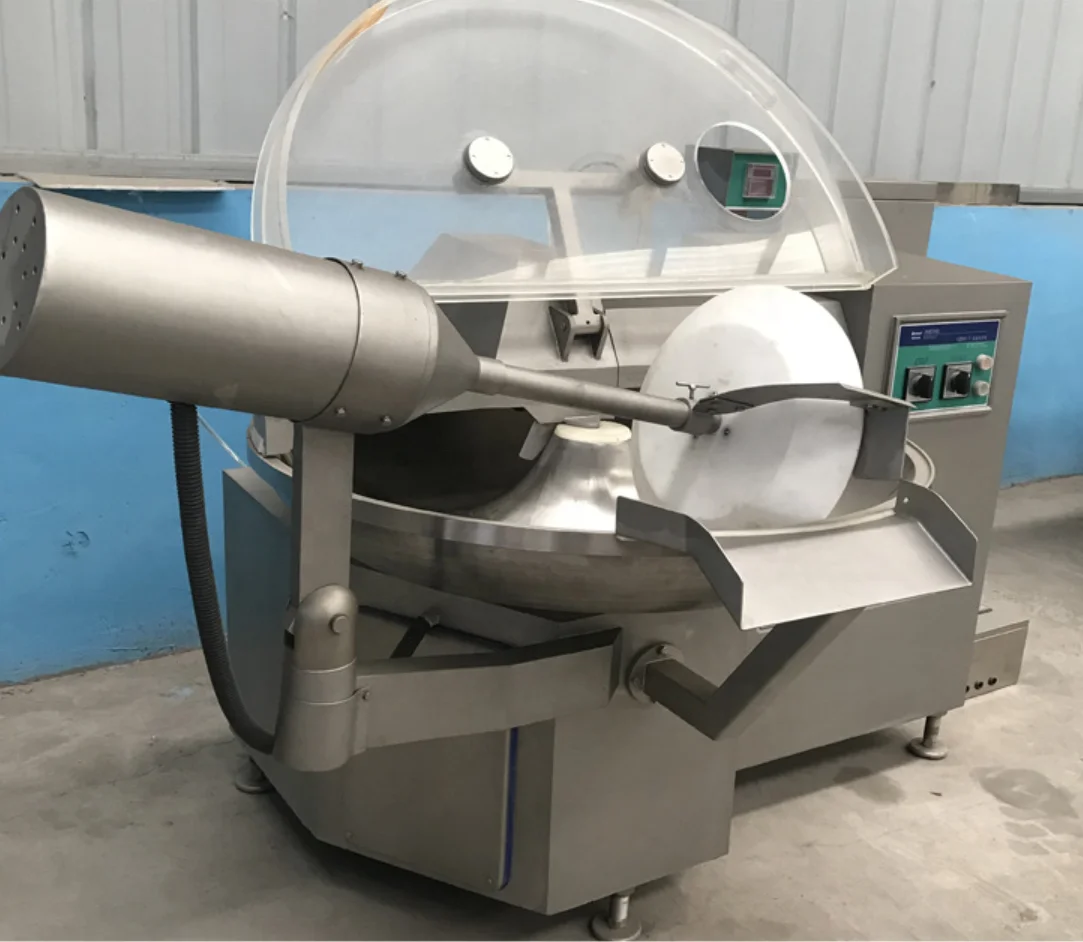 Direct Factory Supply Meat Bowl Cutter Machine Meat Chopping Mixing Machine for Sausages Processing