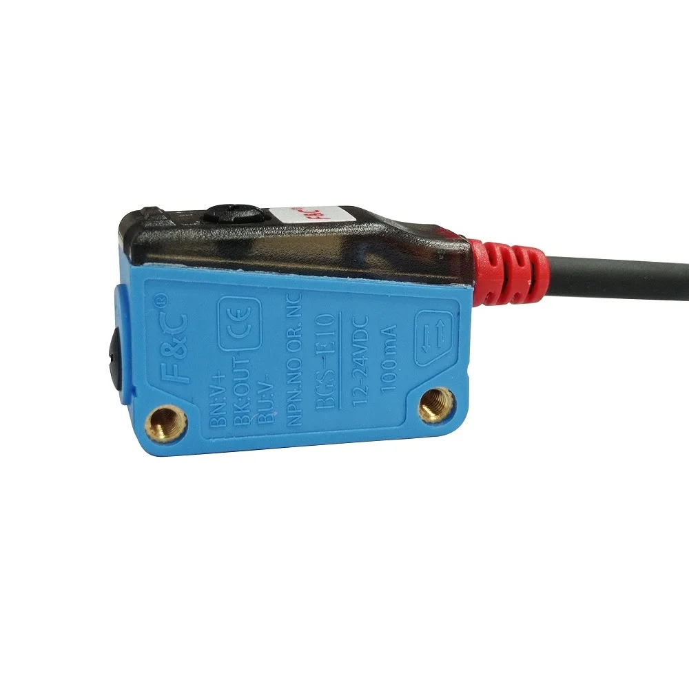 background suppression reflection bgs square pig nose  square photocell sensor detect 300mm multiple color detection