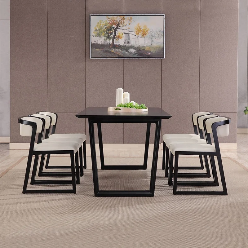 Modern Nordic Restaurant Furniture Dining Room Solid Wood Table