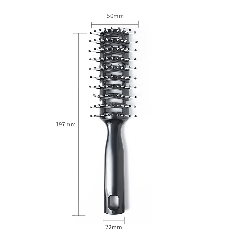 3 type Anti Static Afro Detangling Salon Hair Brush Plastic Kinky Curly Hair Brush