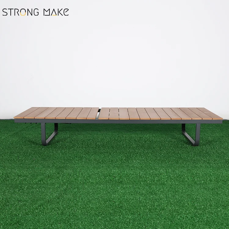 Commercial Patio Aluminum Chaise Garden Furniture Day Bed Chaise Longue Chair Outdoor Daybed For Pool Side