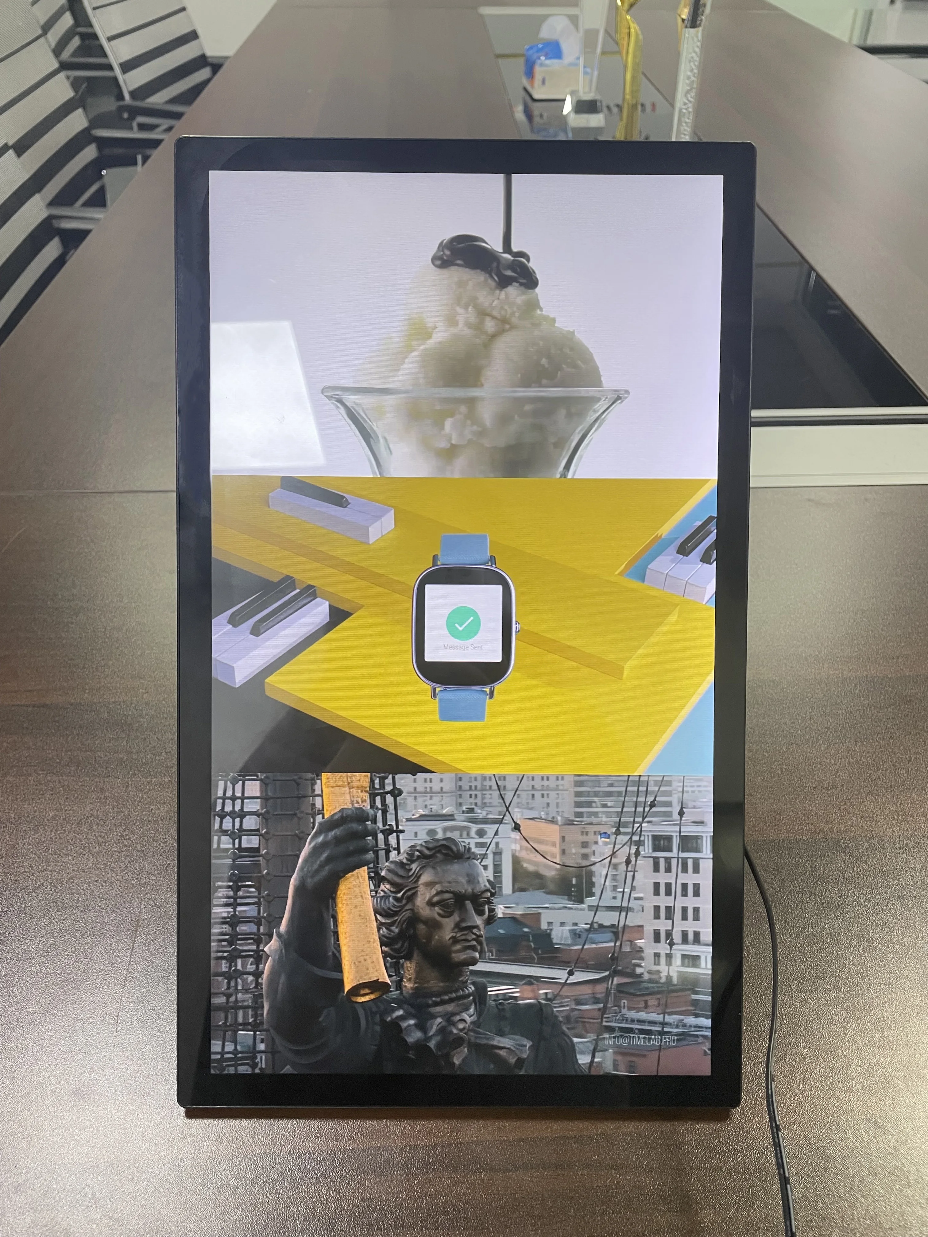 Factory wholesale 15.6' FHD 4G WIFI Android OS wall mounted/desktop 7*24 hour working advertising player
