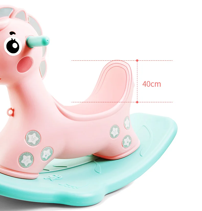 Kids Christmas Gifts 2022 Baby Animal Rocking Horse Toy Unicorn Kids Rocking Horse Toys Games Kids Home