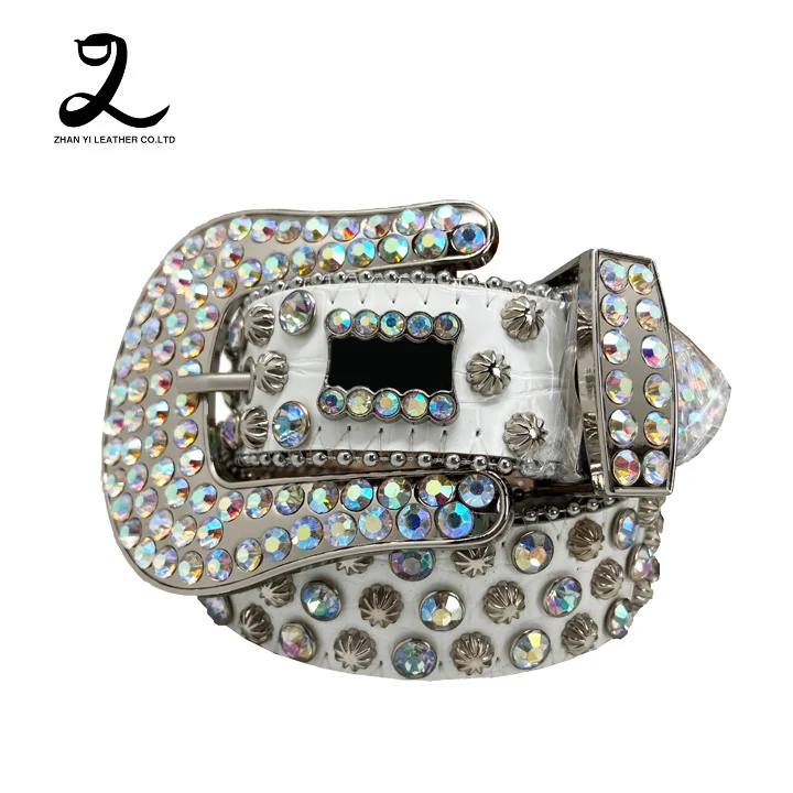 Western Bling Bling Fashion Kid Belts Custom Belts Crystal Buckle Cowboy and Cowgirl