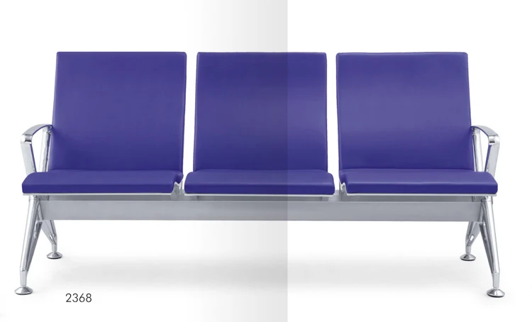 Mingle Furniture train station passenger chair 3 seat waiting room bench Hospital metal airport chair waiting room chair