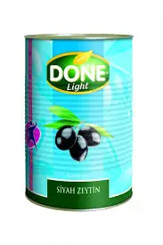 Бренд Done-доступны черные и зеленые оливки в различной упаковке