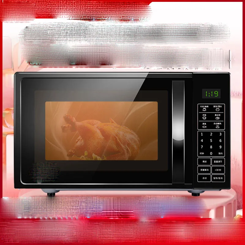 Popular 20L flatbed heating easy to clean household multifunction reservation timer microwave oven