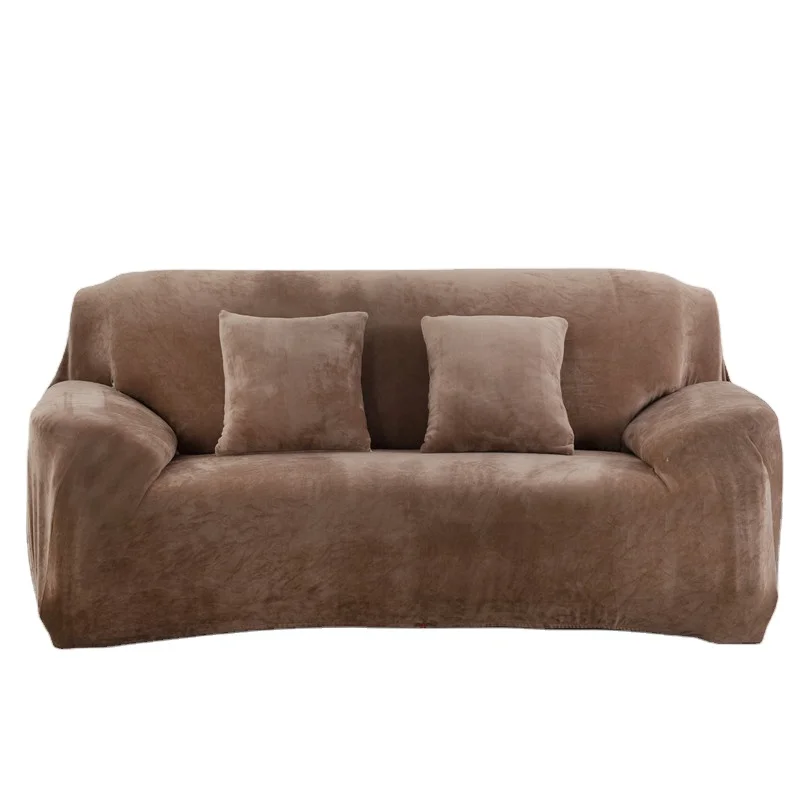Luxury Multi Color Velvet Slipcover Sure Fit Modern Sofa Covers 3 Seater Velvet Recliner Cover